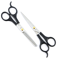 Набор парикмахерских ножниц (прямые + филировочные)